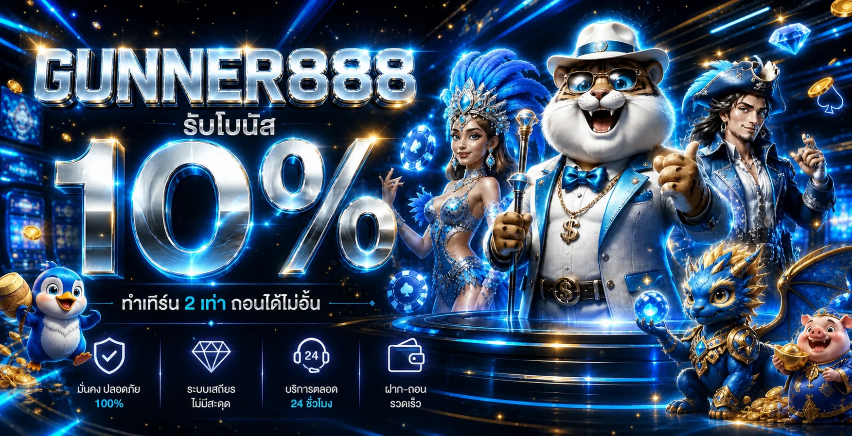 ภาพแนะนำ gunner888 สล็อต คาสิโน และบริการสมาชิก